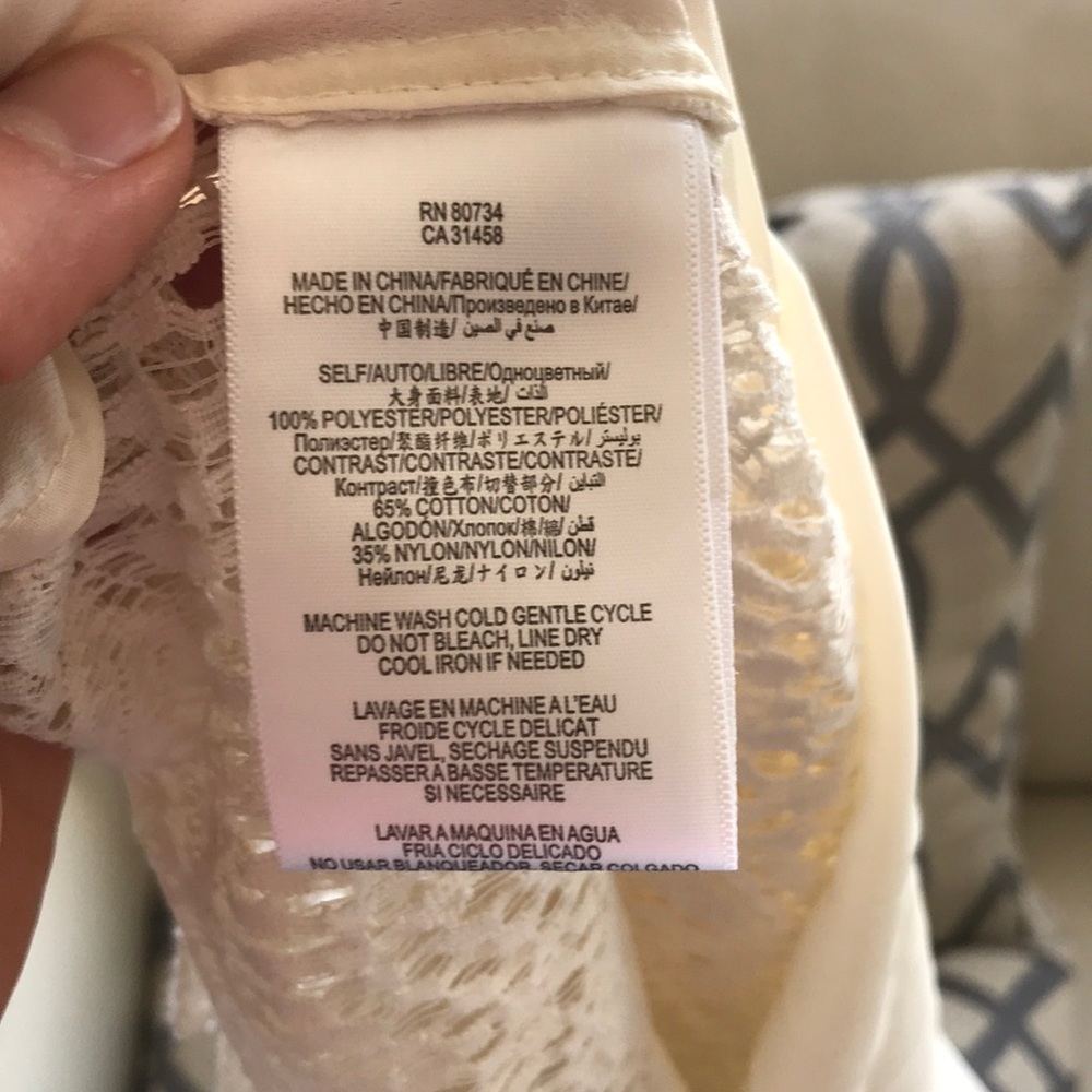 BCBGeneration Sheer Lace Top - Picture 8 of 8